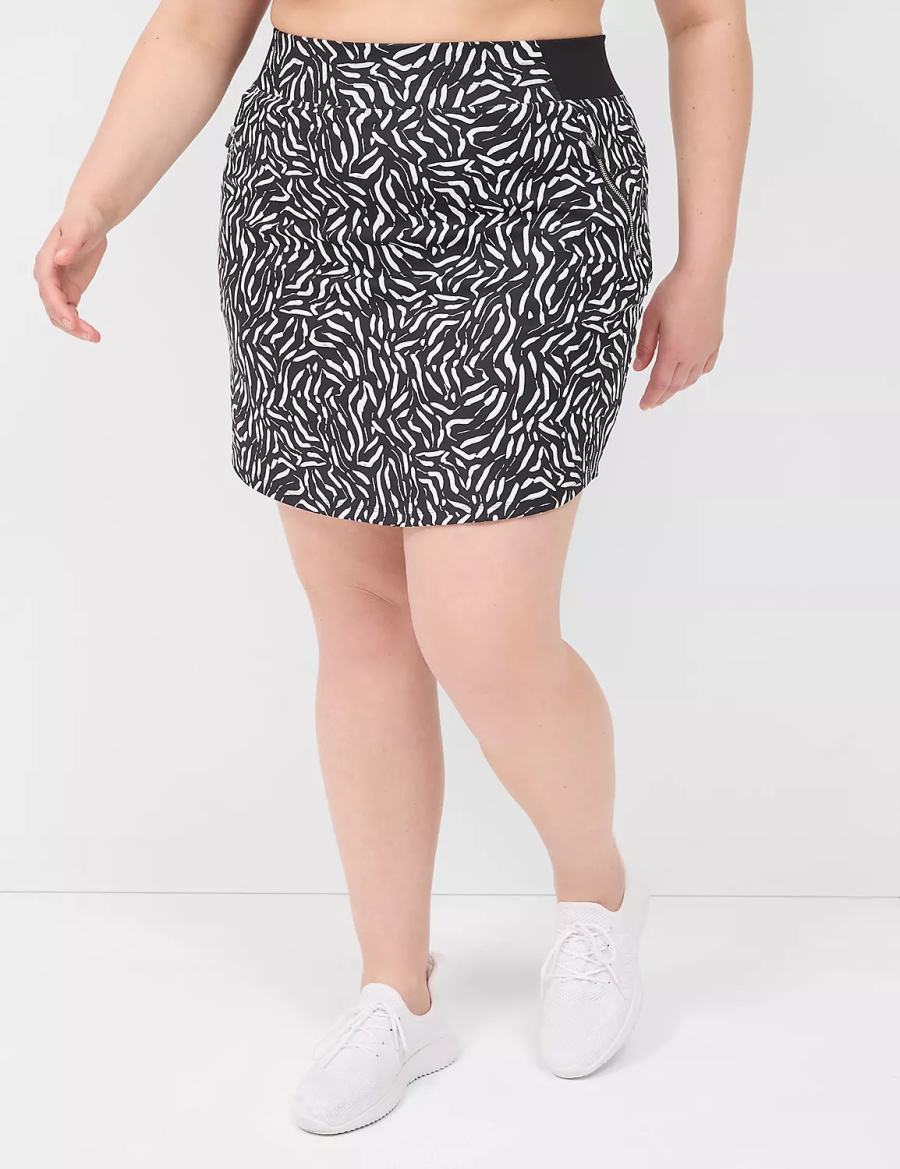 Lane Bryant LIVI Knit Women Shorts Black | CFO6077GO