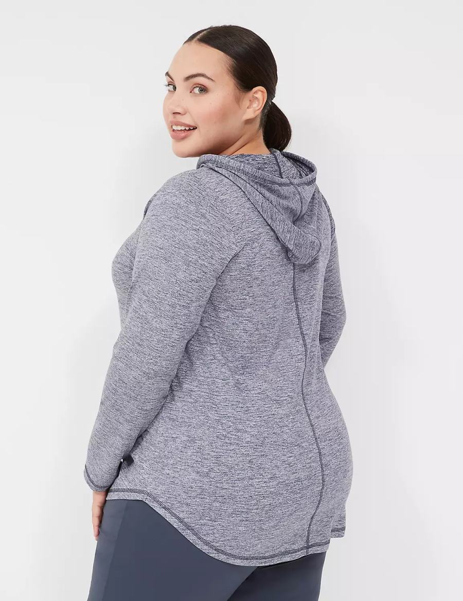 Lane Bryant LIVI Long-Sleeve Recycled LIVI Soft Women Hoodie Navy | LDI3997RW