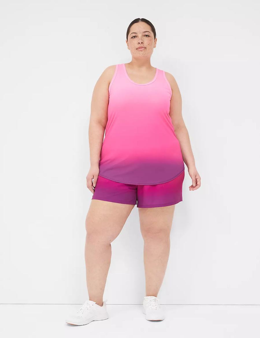 Lane Bryant LIVI Stretch Woven Women Shorts Pink | QLS5362VS