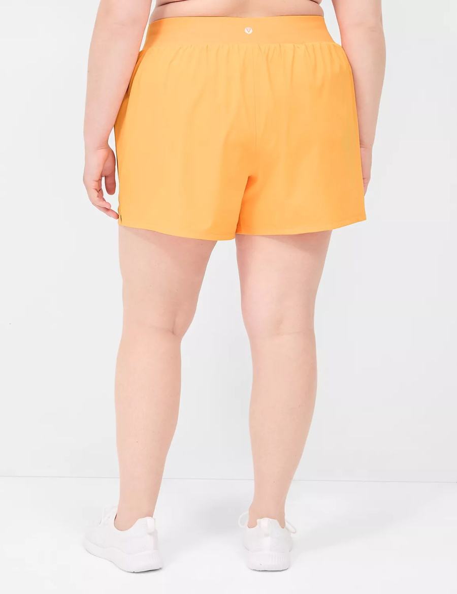 Lane Bryant LIVI Stretch Woven Women Shorts Orange | UCA1545VH