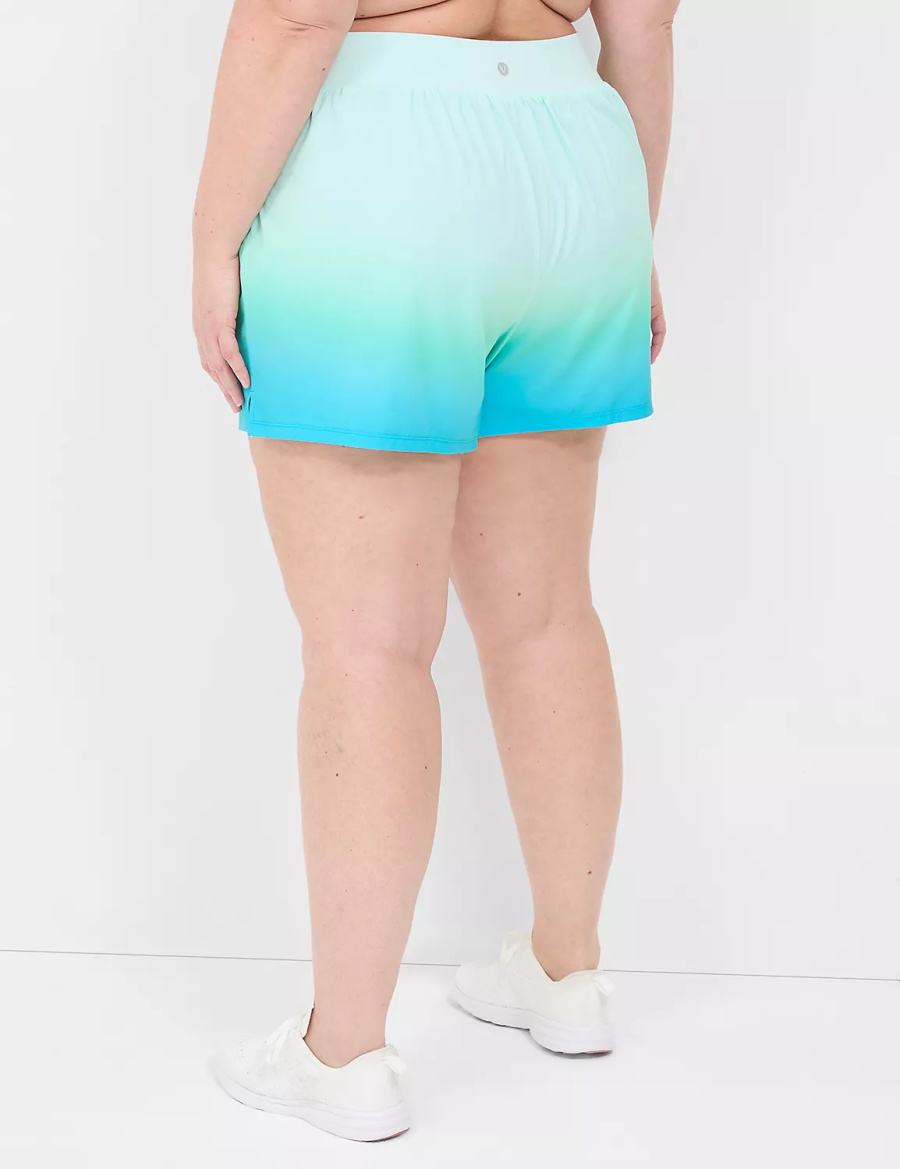 Lane Bryant LIVI Stretch Woven Women Shorts Green | ZUF2424QO