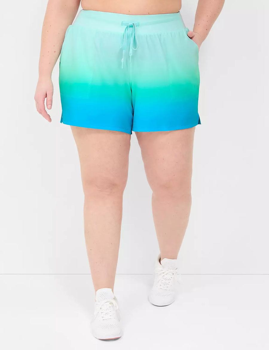 Lane Bryant LIVI Stretch Woven Women Shorts Green | ZUF2424QO