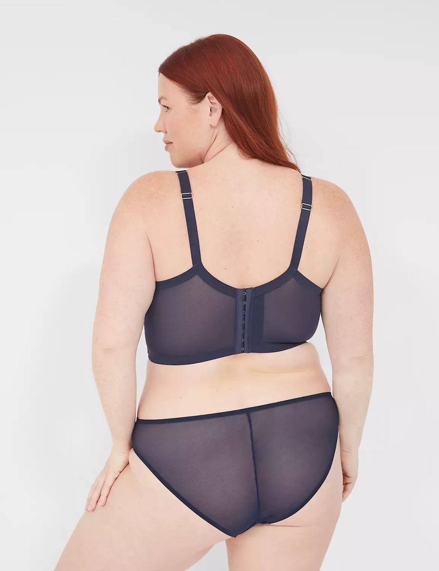 Lane Bryant Lace French Women Briefs Blue | NOD1218QG