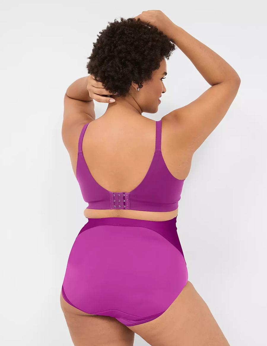 Lane Bryant Level 2 Totally Smooth Ultra High-Waist Women Briefs Purple | VZG8455HF