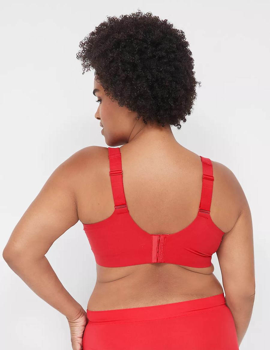 Lane Bryant Modern Luxe Lightly Lined Women Balconette Bra Red | UZY1346JA