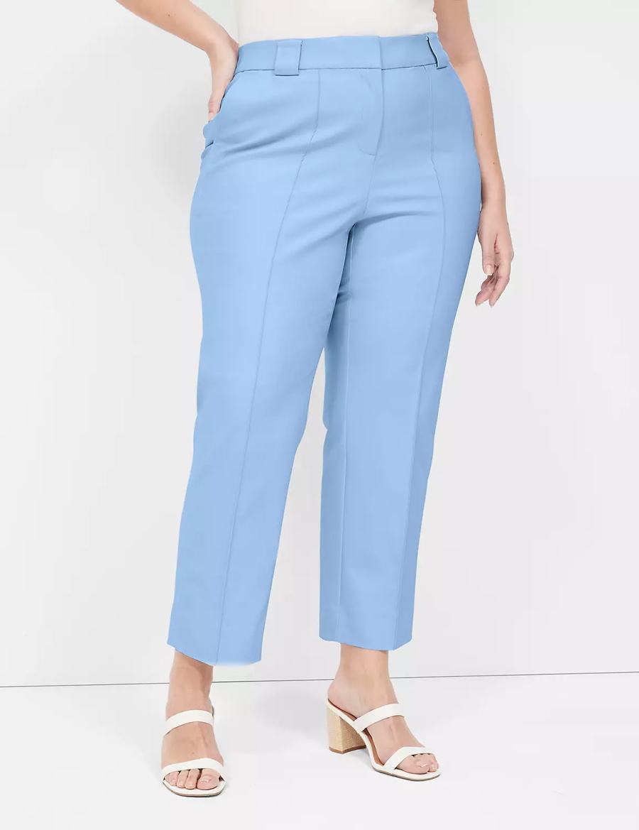 Lane Bryant Modern Straight Ankle Women Pants Blue | XWT10076BT