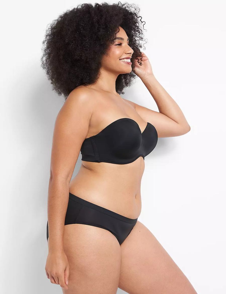 Lane Bryant Multi-Way Boost Women Strapless Bra Black | NTS2064CQ