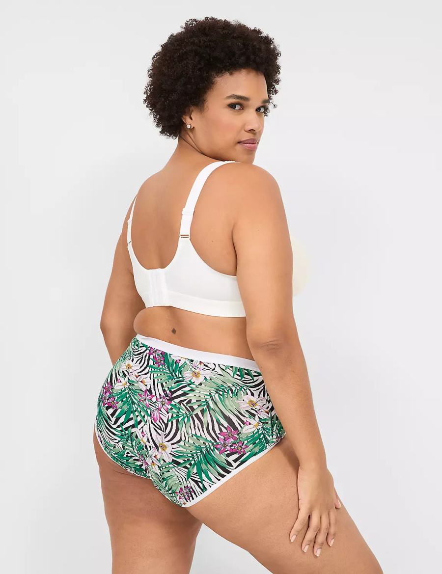 Lane Bryant No-Show Full Women Briefs White | QGC4758UG