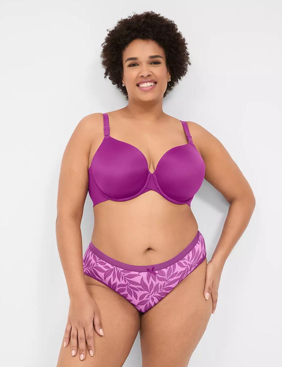 Lane Bryant No-Show Women Hipster Panty Purple | NUQ2392FC