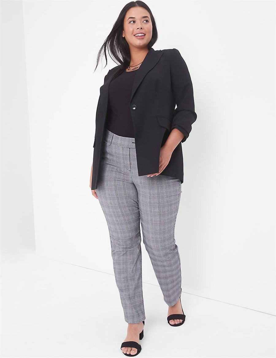 Lane Bryant Perfect Drape Women Blazers Black | AFP6413YF