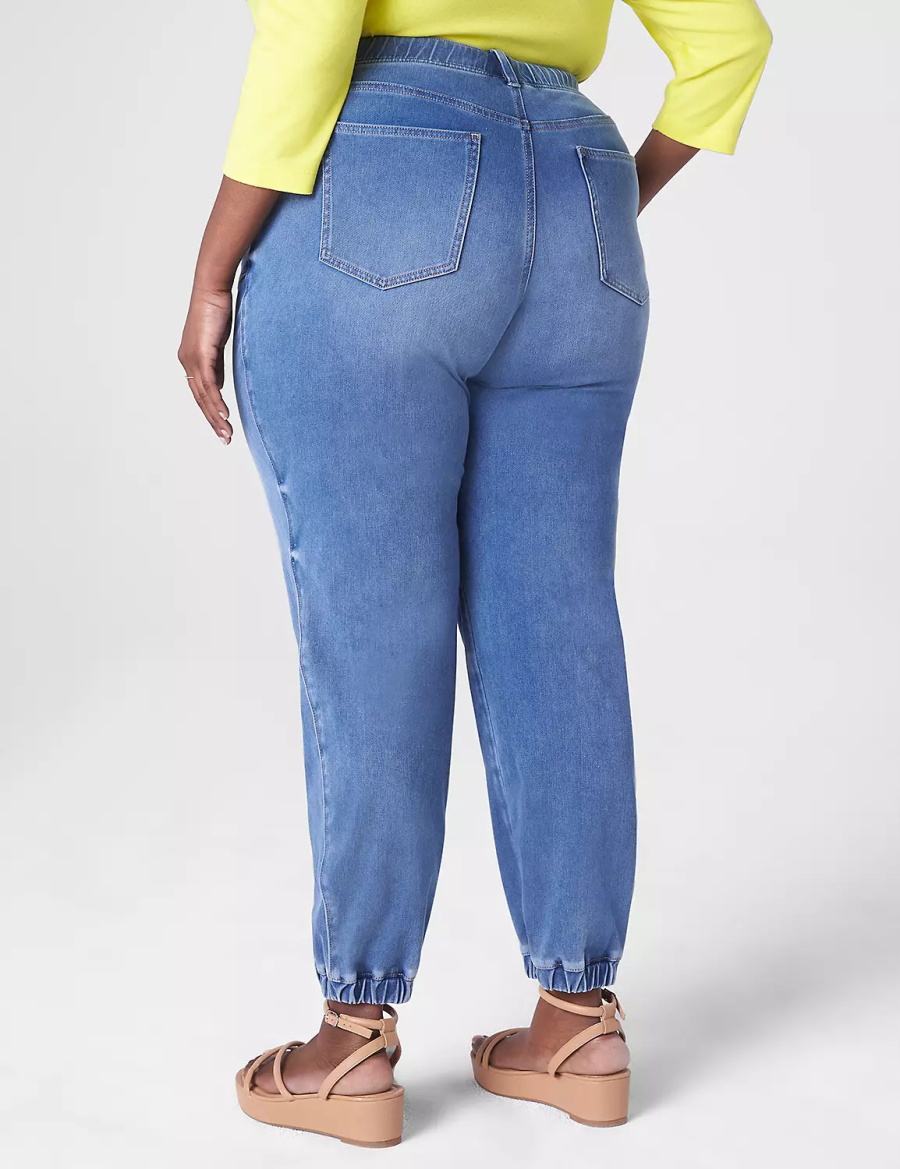 Lane Bryant Pull-On Boyfriend Jogger Women Jeans Blue | GKX6914IH