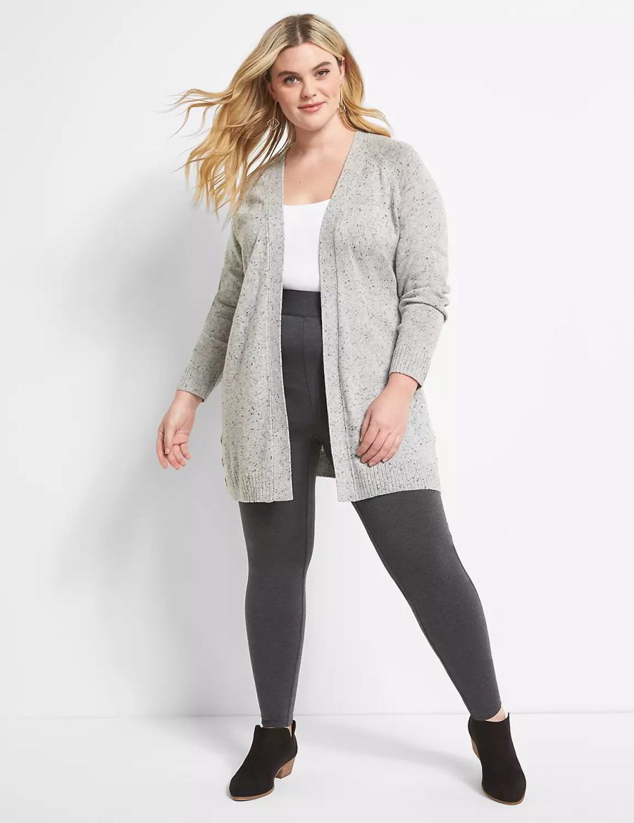 Lane Bryant Pull-On High-Rise Women Leggings Dark Grey | WRJ1775FK