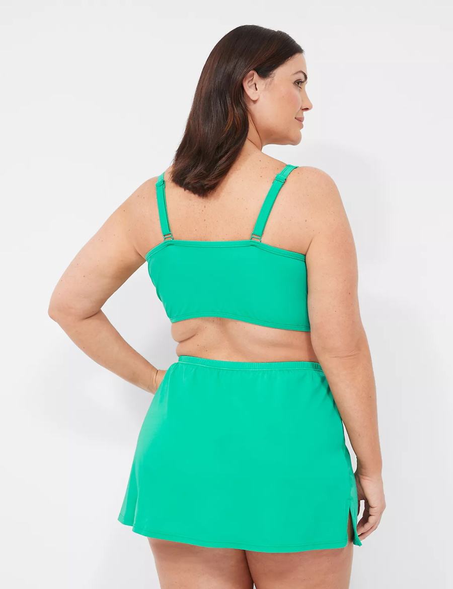 Lane Bryant Side Slit Swim Women Skirts Turquoise | XZQ984OX