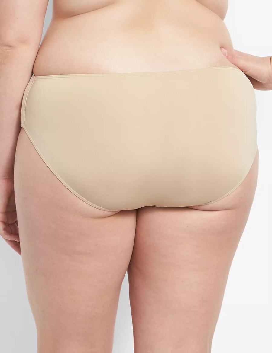 Lane Bryant Slick Chicks Adaptive Women Hipster Panty Beige | USZ4139OG