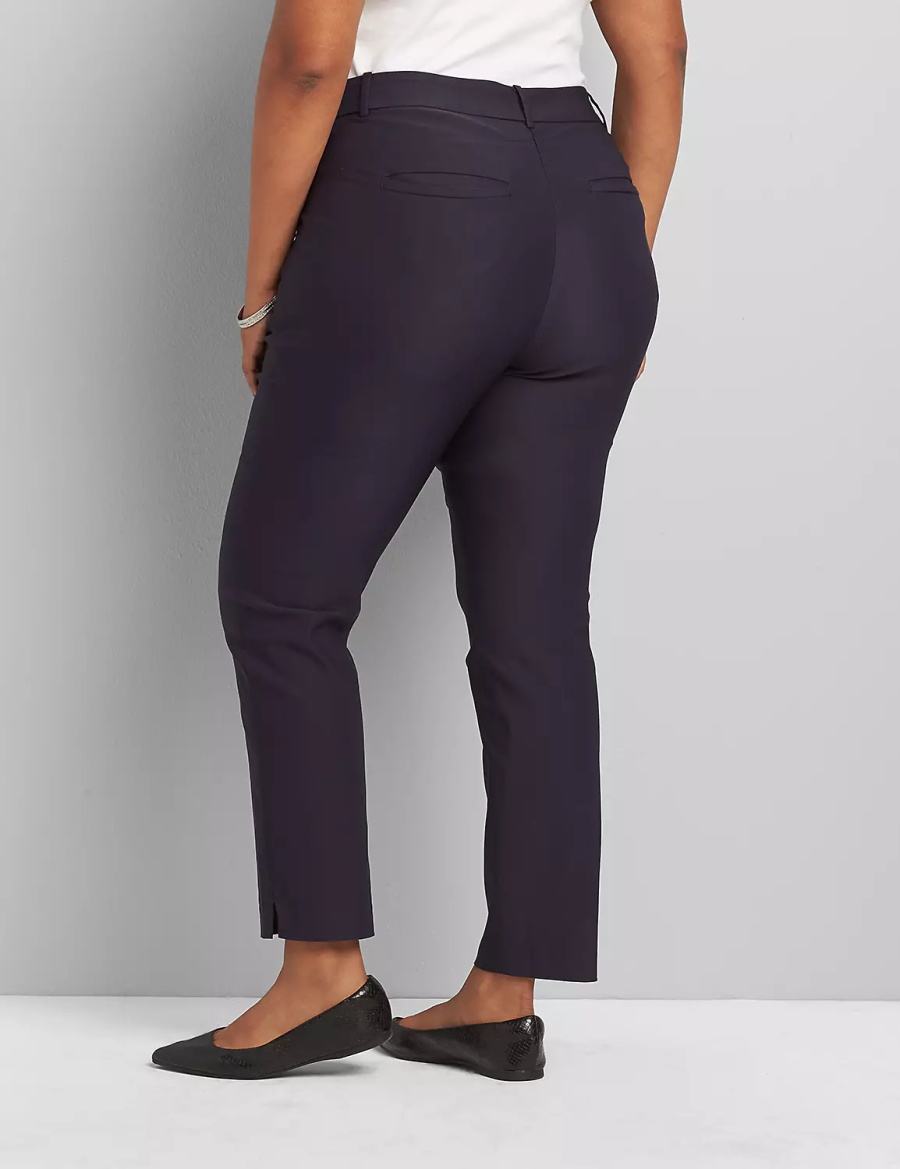 Lane Bryant Slim Ankle 4-Season Women Pants Blue | DDE6273XL