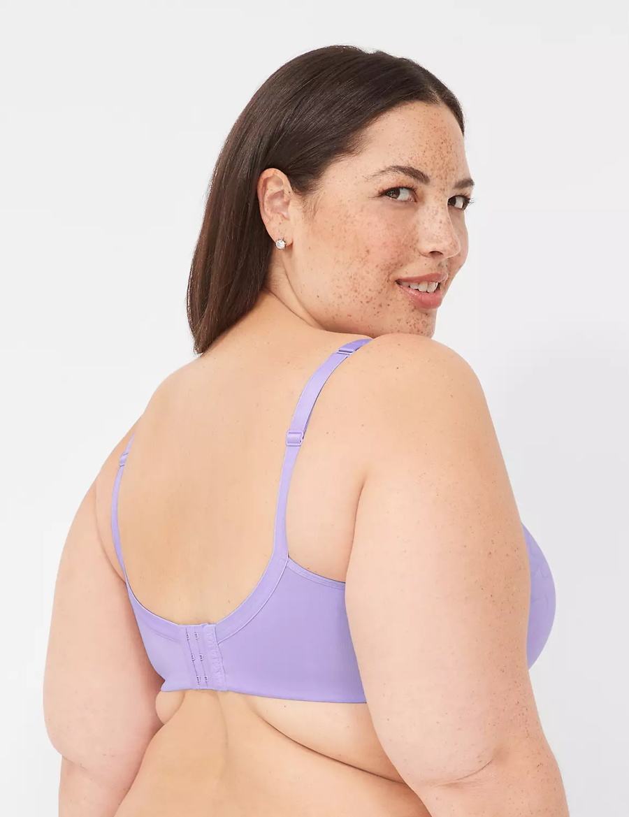 Lane Bryant Spacer Lightly Lined Women Balconette Bra Purple | NCV1991CI