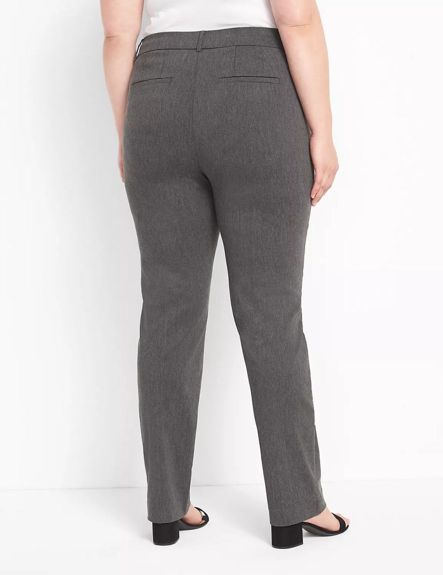 Lane Bryant Straight Leg 4-Season Women Pants Grey | LKA10067FF