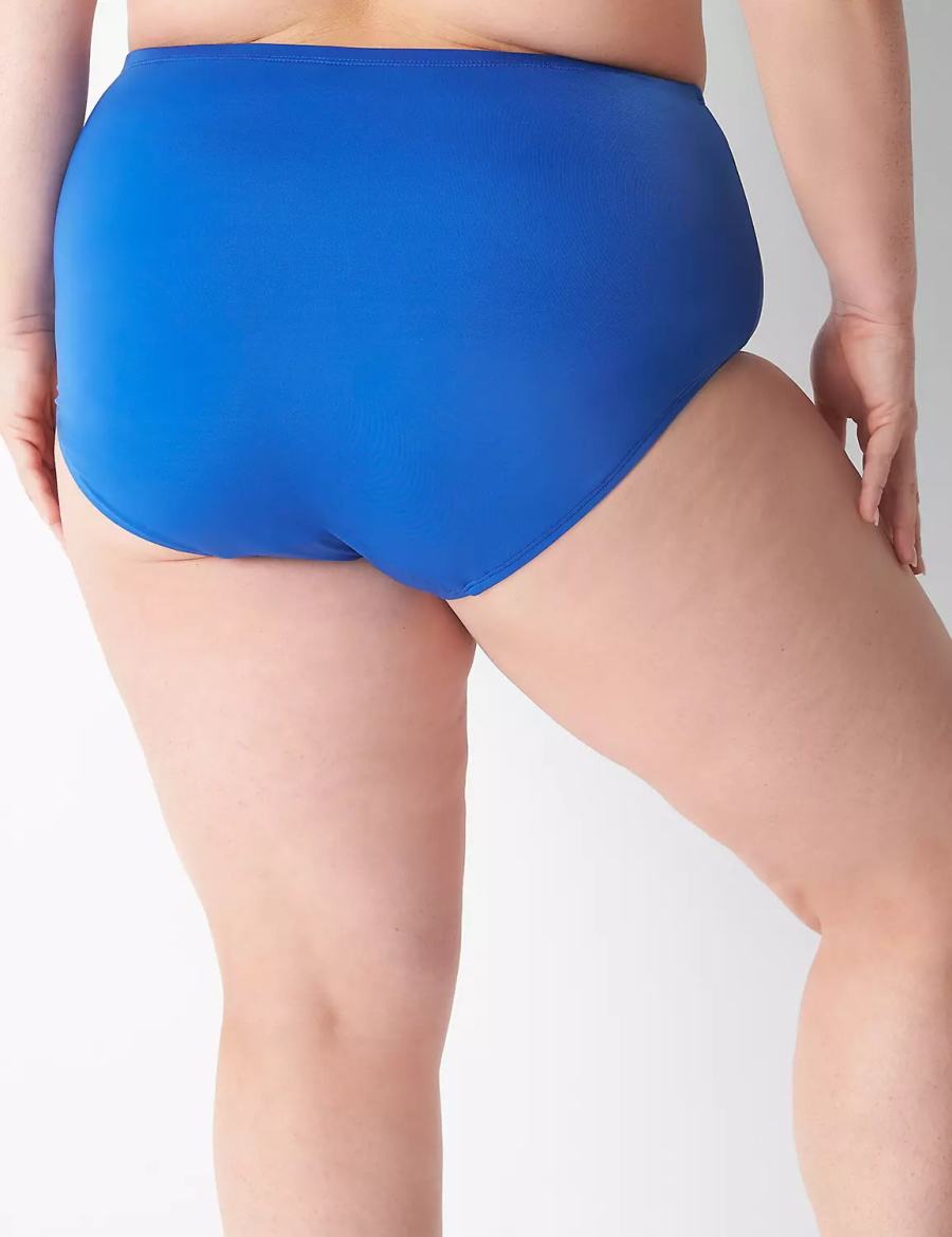 Lane Bryant Swim Women Briefs Blue | VWL6714VJ