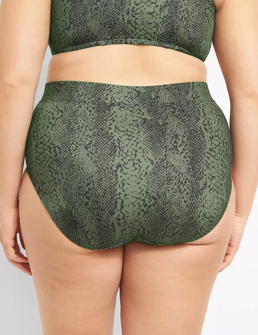 Lane Bryant Swim Women Briefs Dark Green | LLZ7440SD