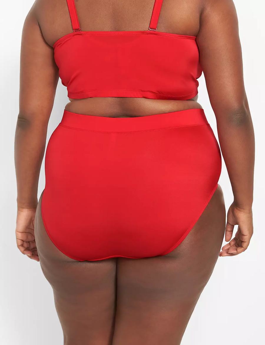 Lane Bryant Swim Women Briefs Red | UGM8563KP