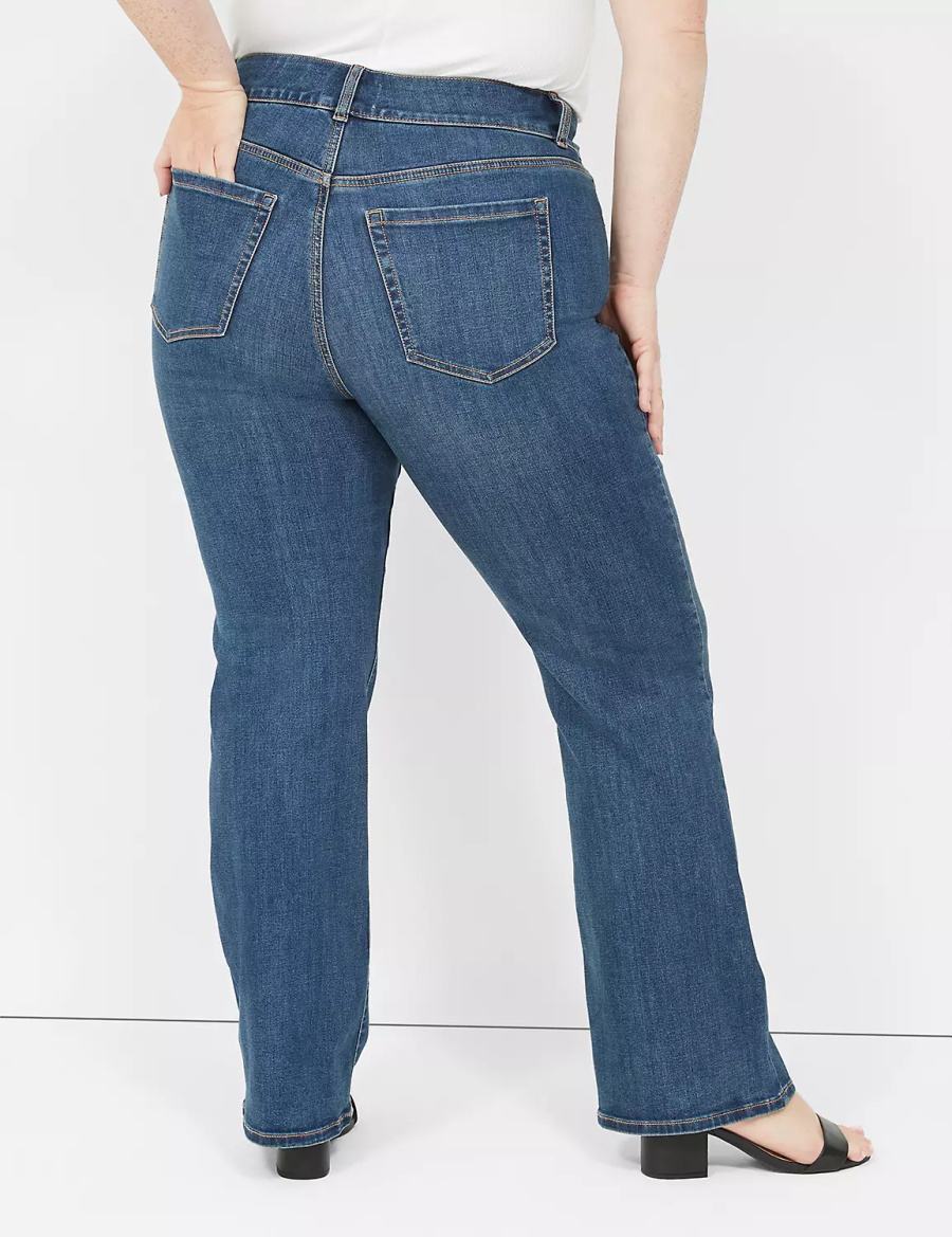 Lane Bryant Tighter Tummy High-Rise Boot Women Jeans Blue | BKH8298QH