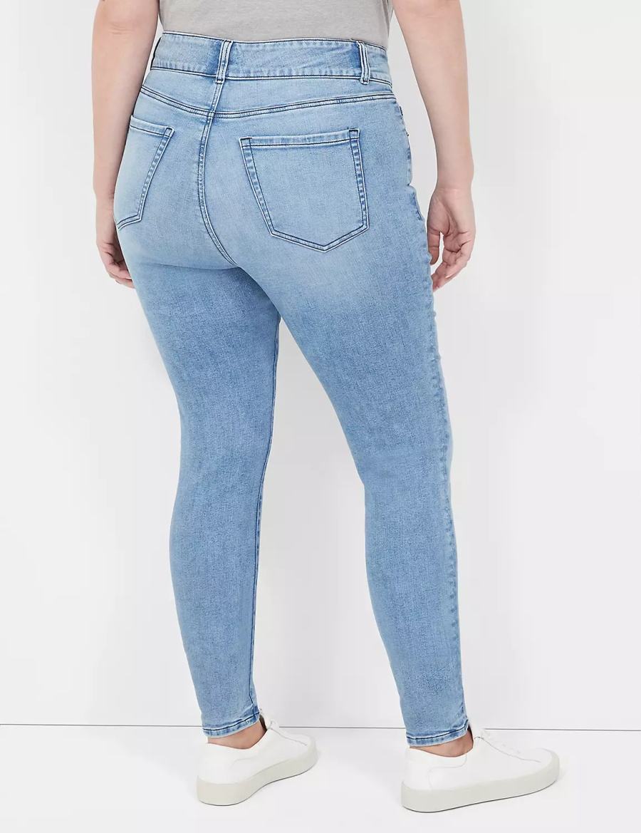 Lane Bryant Tighter Tummy High-Rise Skinny Women Jeans Light Blue | IJX1988WM