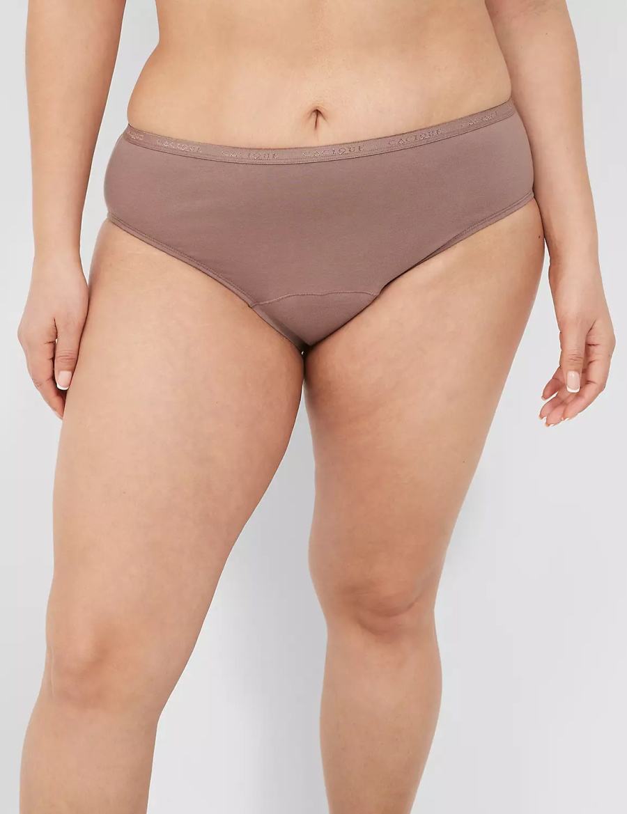 Lane Bryant Total Confidence Women Hipster Panty Deep Grey Brown | QVS8028CT