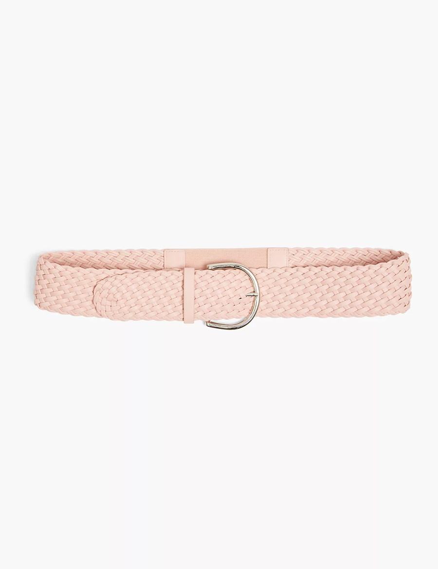 Lane Bryant Wide Faux-Leatherided Women Belts Pink | WIY6789OW